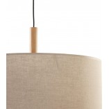 Lampa wisząca z abażurem Deva 50cm naturalna TK Lighting