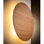 Kinkiet okrągły drewniany Luna New 30cm TK Lighting