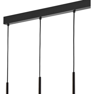 Lampa minimalistyczna wiszące tuby Piano IV 70cm czarna TK Lighting