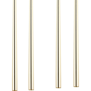 Lampa glamour wiszące tuby Piano VIII 115cm złota TK Lighting