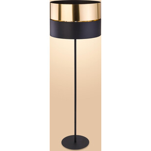 Lampa podłogowa z abażurem Hilton złoty/czarny marki TK Lighting
