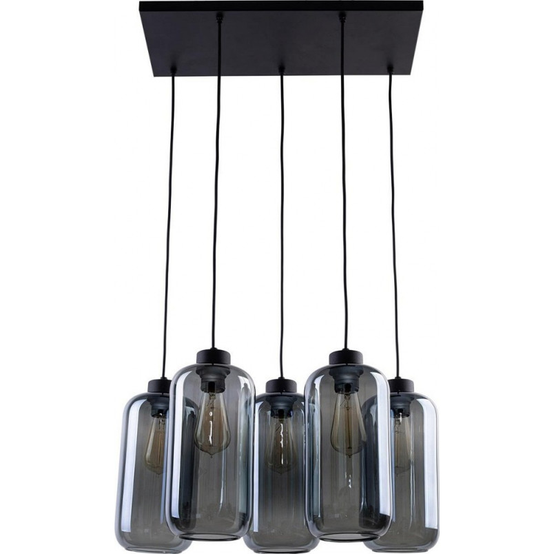 Lampa sufitowa szklana 5 punktowa Marco V Grafitowa TK Lighting