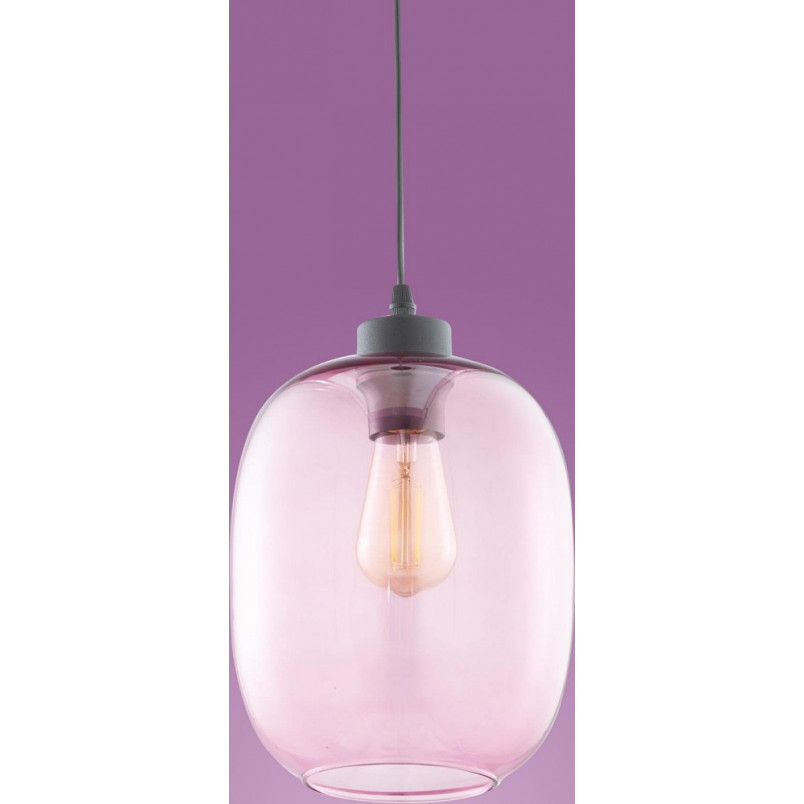 Lampa wisząca szklana Elio 20 Różowa marki TK Lighting