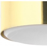 Plafon glamour Dallas LED 8cm czarno-złoty TK Lighting