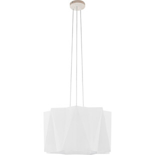 Lampa wisząca geometryczna z abażurem Piano Natur 50 Biały TK Lighting