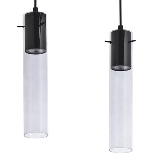 Lampa wisząca szklane tuby Look IV grafitowo-czarna marki TK Lighting