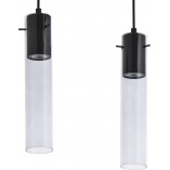 Lampa wisząca szklane tuby Look IV grafitowo-czarna marki TK Lighting