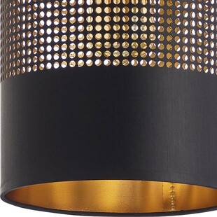 Lampa wisząca potrójna ażurowa Bogart czarno-złota marki TK Lighting