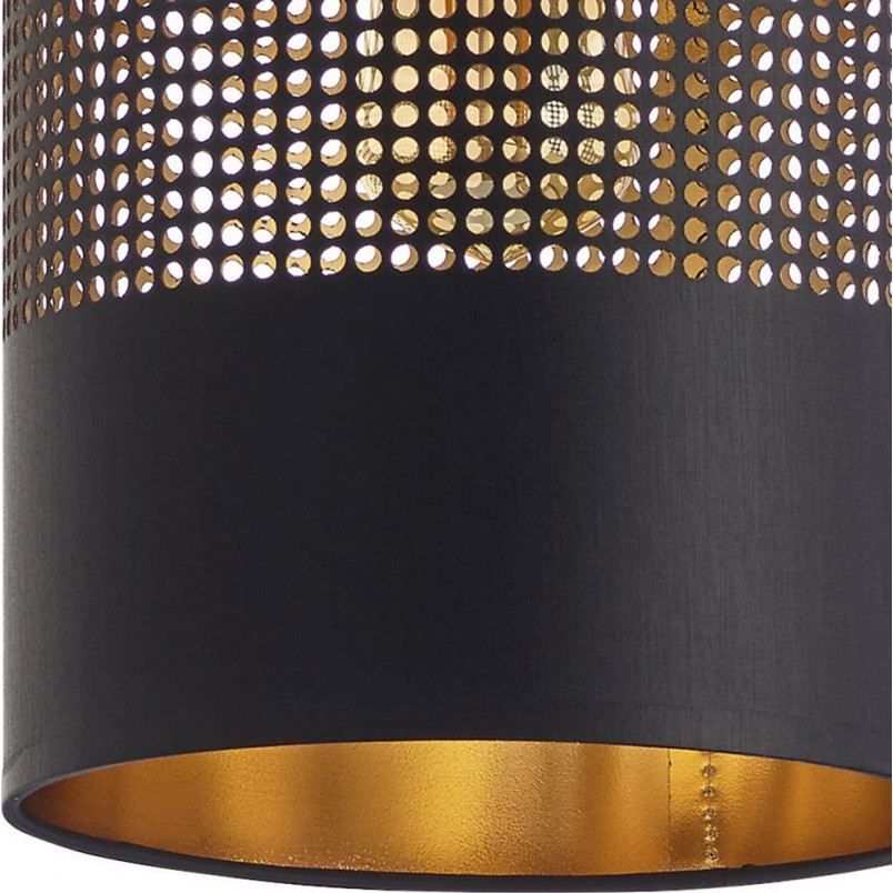 Lampa wisząca potrójna ażurowa Bogart czarno-złota marki TK Lighting