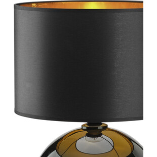 Lampa stołowa szklana z abażurem Palla czarno-złota marki TK Lighting