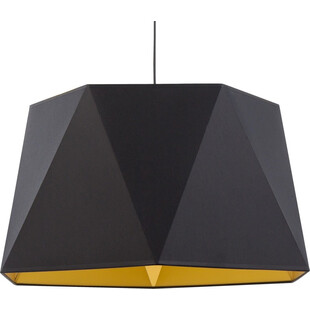 Lampa z abażurem wisząca Ivo 66 czarno-złota marki TK Lighting