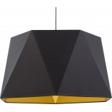 Lampa z abażurem wisząca Ivo 66 czarno-złota marki TK Lighting