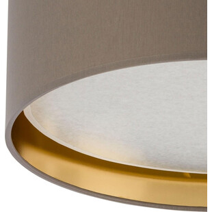 Plafon okrągły glamour z abażurem Bilbao 45 beżowo-złoty marki TK Lighting
