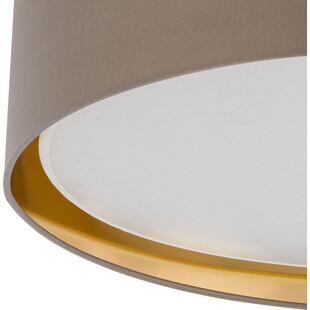 Plafon okrągły glamour z abażurem Bilbao 60 beżowo-złoty marki TK Lighting