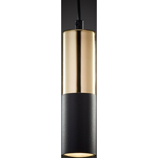 Lampa wisząca tuba glamour Elit 5 czarno-złota marki TK Lighting