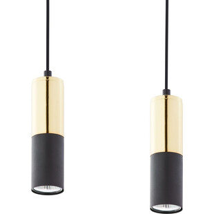 Lampa wiszące tuby glamour Elit 71 czarno-złota marki TK Lighting
