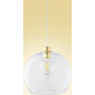 Lampa szklana wisząca kula glamour Cubus 30 przezroczysto-złota marki TK Lighting