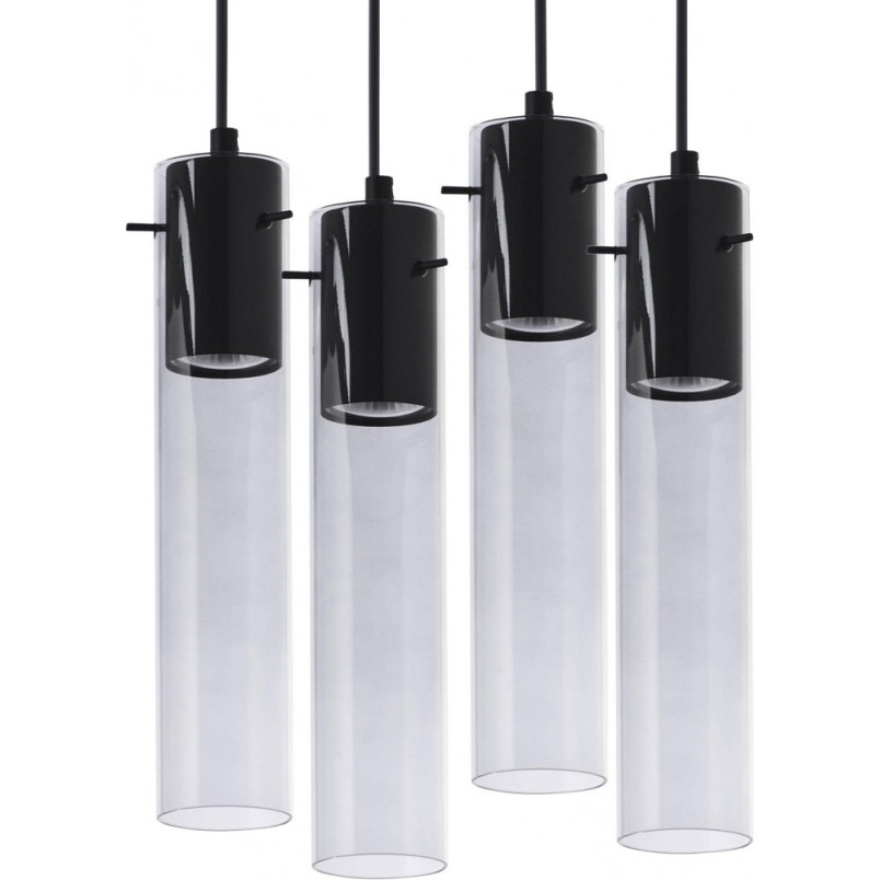 Lampa szklana wiszące tuby Look IV 30 grafitowa marki TK Lighting
