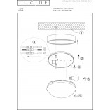 Plafon sufitowy okrągły Lex 25 Led Czarny marki Lucide