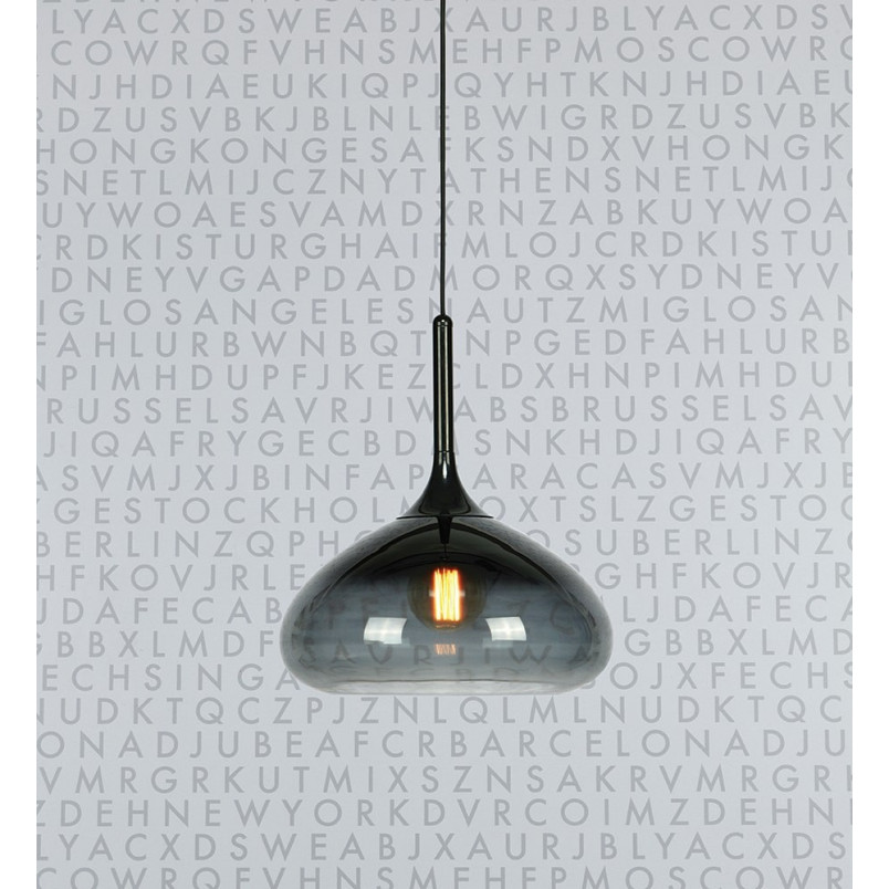 Lampa wisząca szklana Cooper 40 Czarna/Czarna marki Markslojd