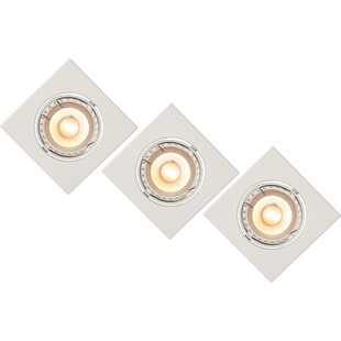 Lampa Spot Focus LED (zestaw) Kwadratowy Led Biała marki Lucide