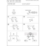 Reflektor sufitowy podwójny Jaster II Led Focus Biały marki Lucide