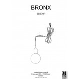 Lampa wisząca "żarówka" na kablu Bronx mosiężno-brązowa marki Markslojd
