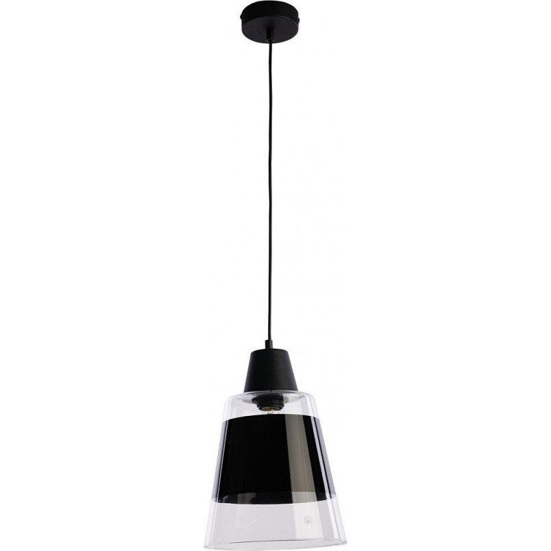 Lampa wisząca szklana Trick 22 Transparentny Z Czarnym Paskiem TK Lighting