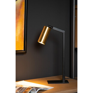 Lampa na biurko regulowana Sybil czarno-mosiężna marki Lucide
