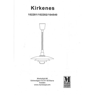 Lampa wisząca nowoczesna Kirkenes 48 Biała marki Markslojd