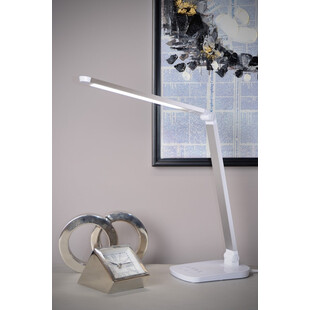 Lampa biurkowa minimalistyczna Vario Led Biała marki Lucide