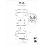 Plafon sufitowy okrągły Moon 40 LED Biały marki Markslojd