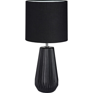 Lampa stołowa ceramiczna z abażurem Nicci 19 Czarna marki Markslojd