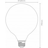 Żarówka ściemnialna Step Led E27 8W 12,5 cm biała marki marki Lucide