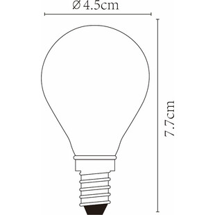 Żarówka dekoracyjna P45 Filament Ściemniana E14 4W 280Lm marki marki Lucide