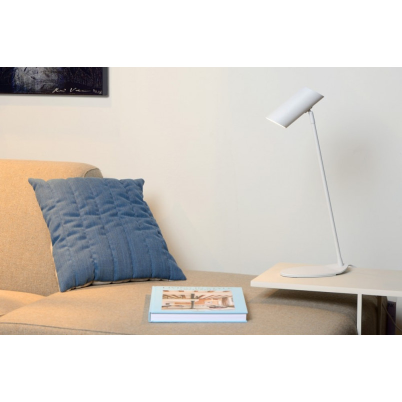 Lampa biurkowa minimalistyczna Hester Biała marki Lucide