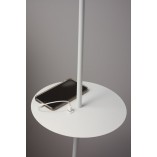 Lampa podłogowa ze stolikiem i USB Linear Biała marki Markslojd