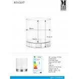 Lampa stołowa/wazon szklany Bouquet 19 LED Przeźroczysta marki Markslojd