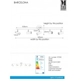 Lampa sufitowa kierunkowa Barcelona V Biała marki Markslojd