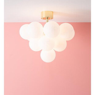Lampa sufitowa szklane kule glamour Merlot 56 Biały/Mosiądz marki Markslojd