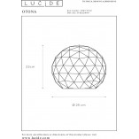 Lampa stołowa kula geometryczna Otona Czarna marki Lucide