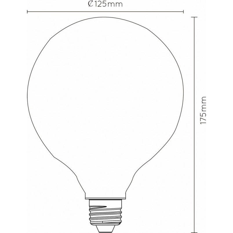 Żarówka dekoracyjna szklana Filament 12 E27 LED 5W marki marki Lucide
