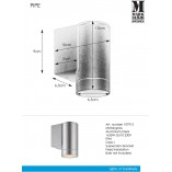 Kinkiet elewacyjny PIPE Aluminium marki Markslojd
