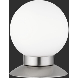 Lampa stołowa szklana kula Princess LED Biały/Nikiel Mat marki Reality