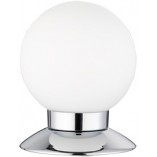 Lampa stołowa szklana kula Princess LED Biały/Chrom marki Reality