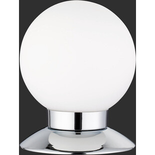 Lampa stołowa szklana kula Princess LED Biały/Chrom marki Reality