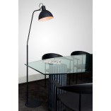 Lampa podłogowa industrialna Shadi Czarna marki Lucide
