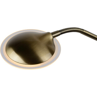 Lampa podłogowa z lampką do czytania Champion-Led Brązowa marki Lucide