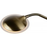 Lampa podłogowa z lampką do czytania Champion-Led Brązowa marki Lucide