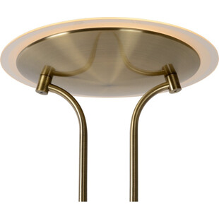Lampa podłogowa z lampką do czytania Champion-Led Brązowa marki Lucide